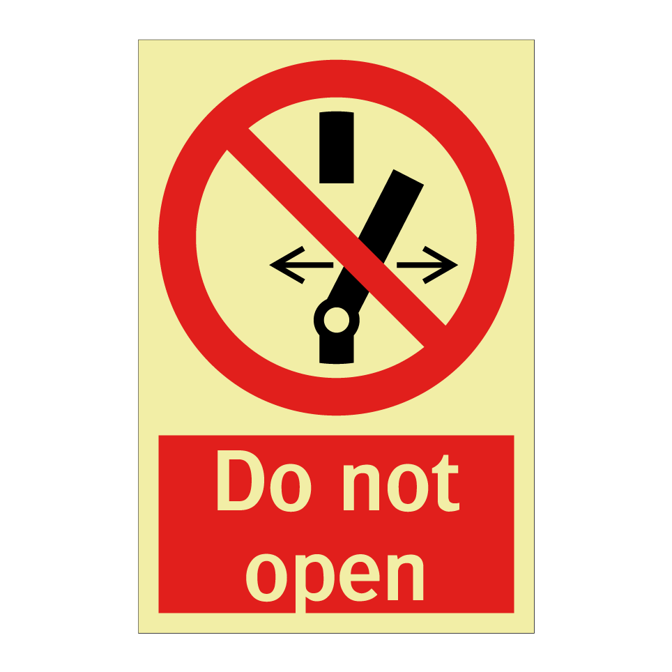 Do not open