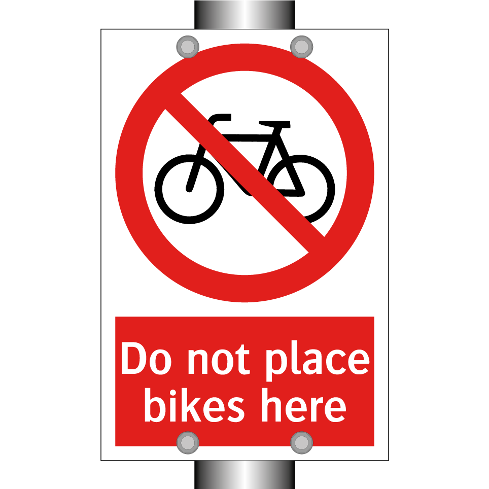 Do not place bikes here