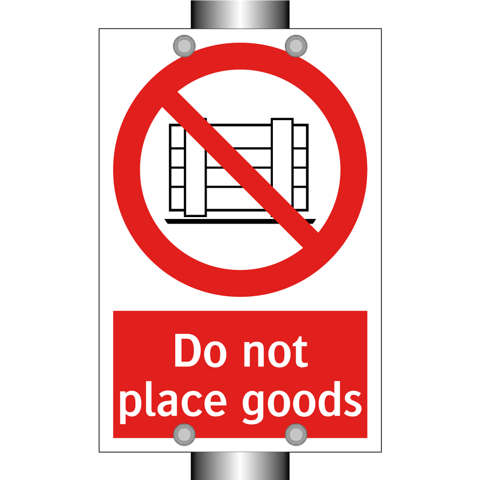 Do not place goods