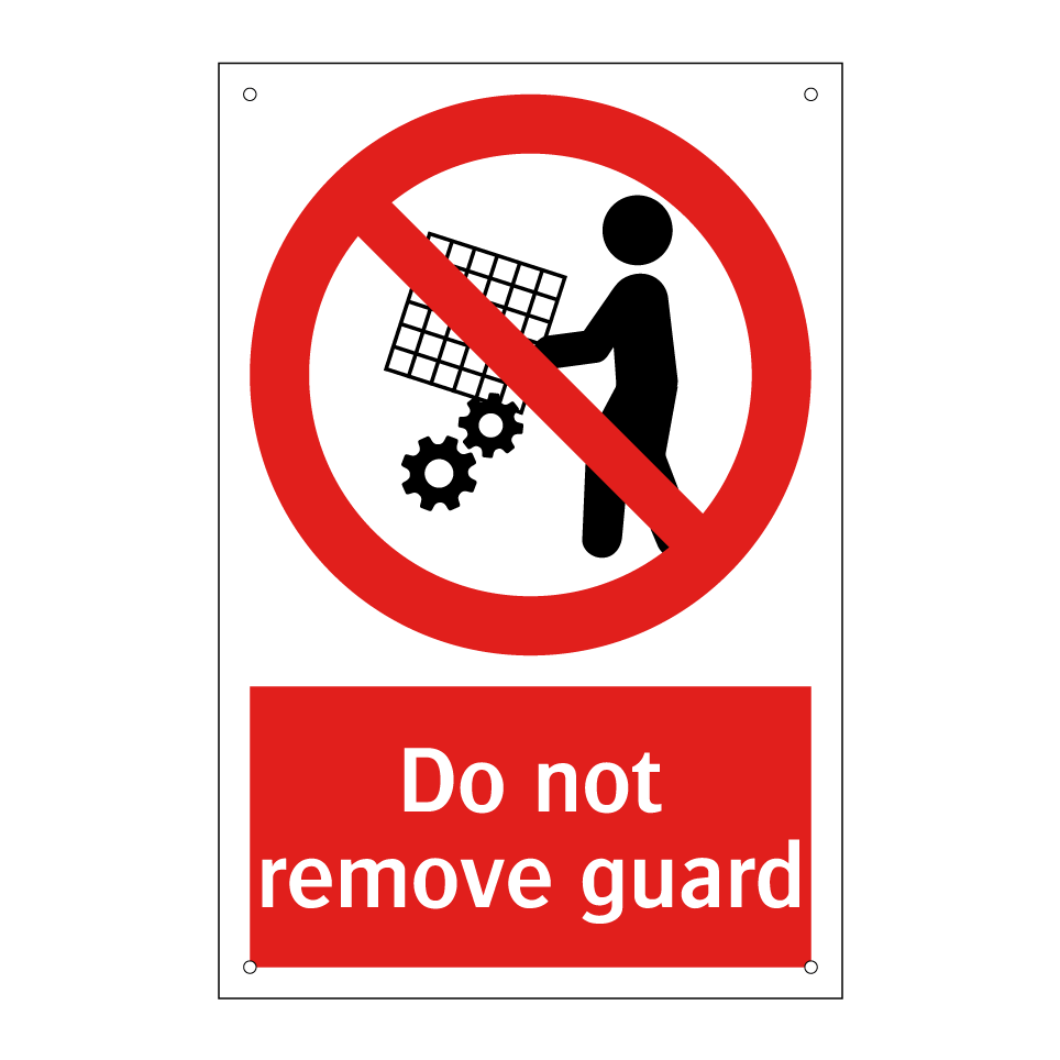Do not remove guard