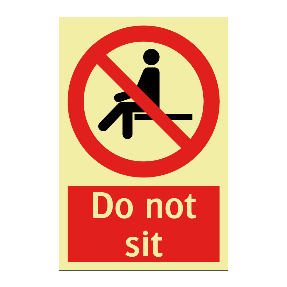 Do not sit