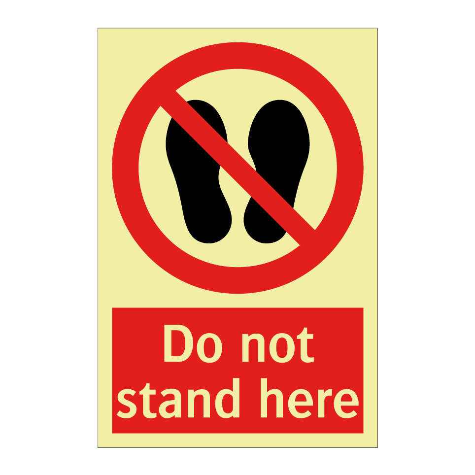 Do not stand here