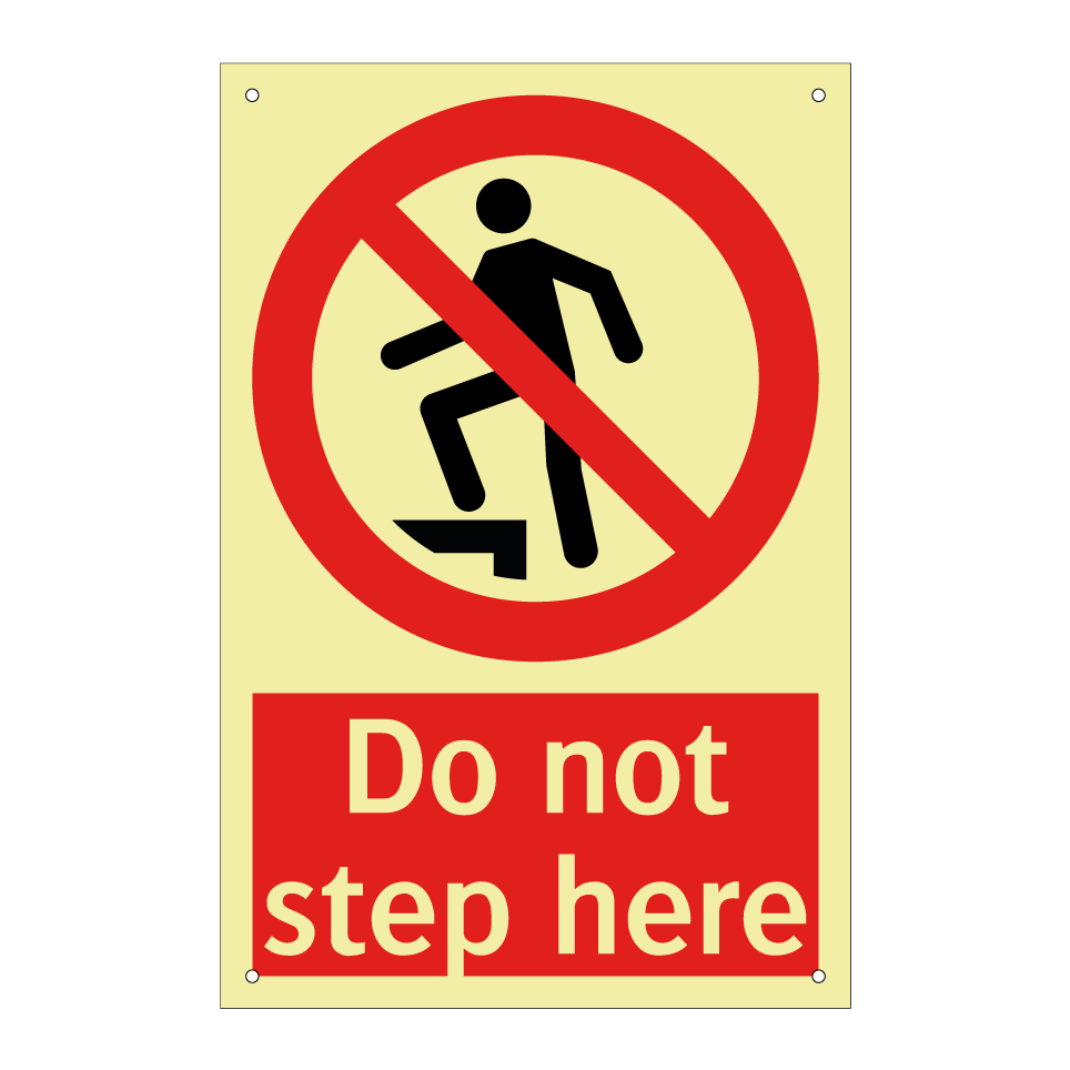 Do not step here