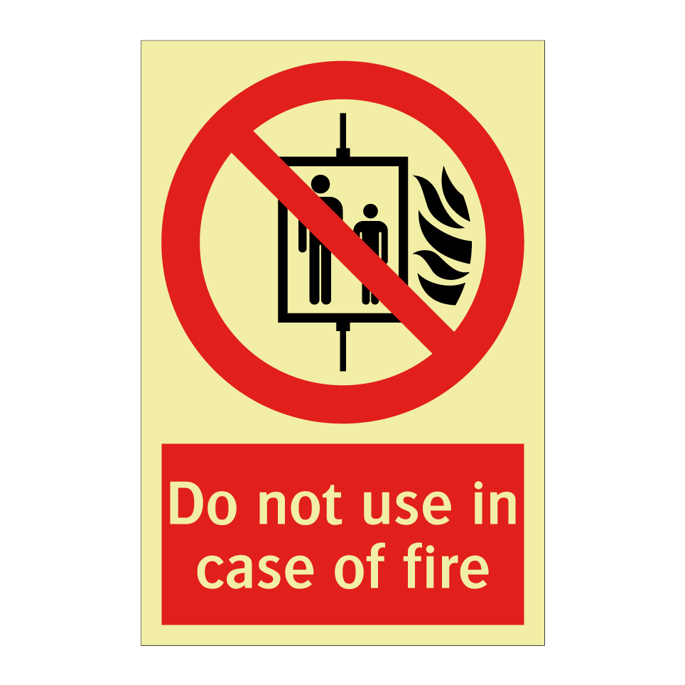 Do not use in case of fire