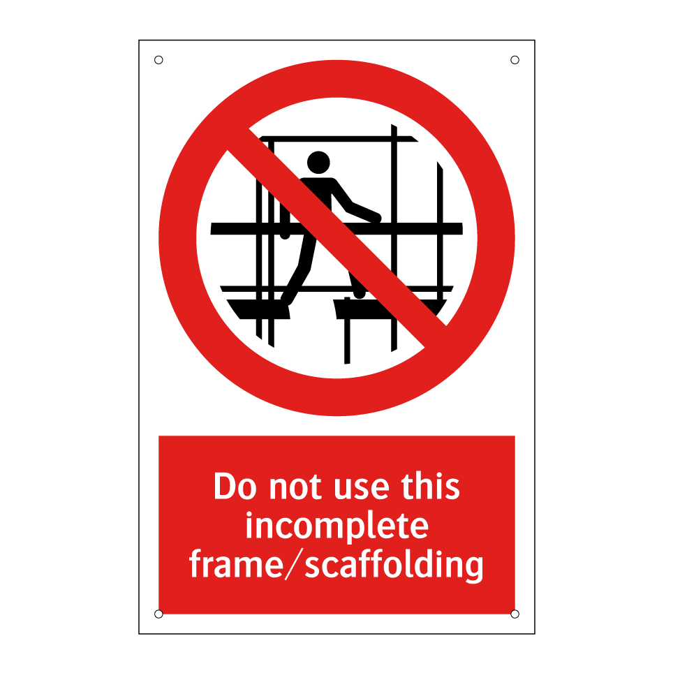 Do not use this incomplete frame/scaffolding