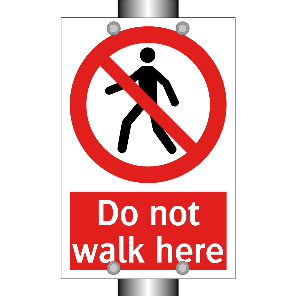 Do not walk here