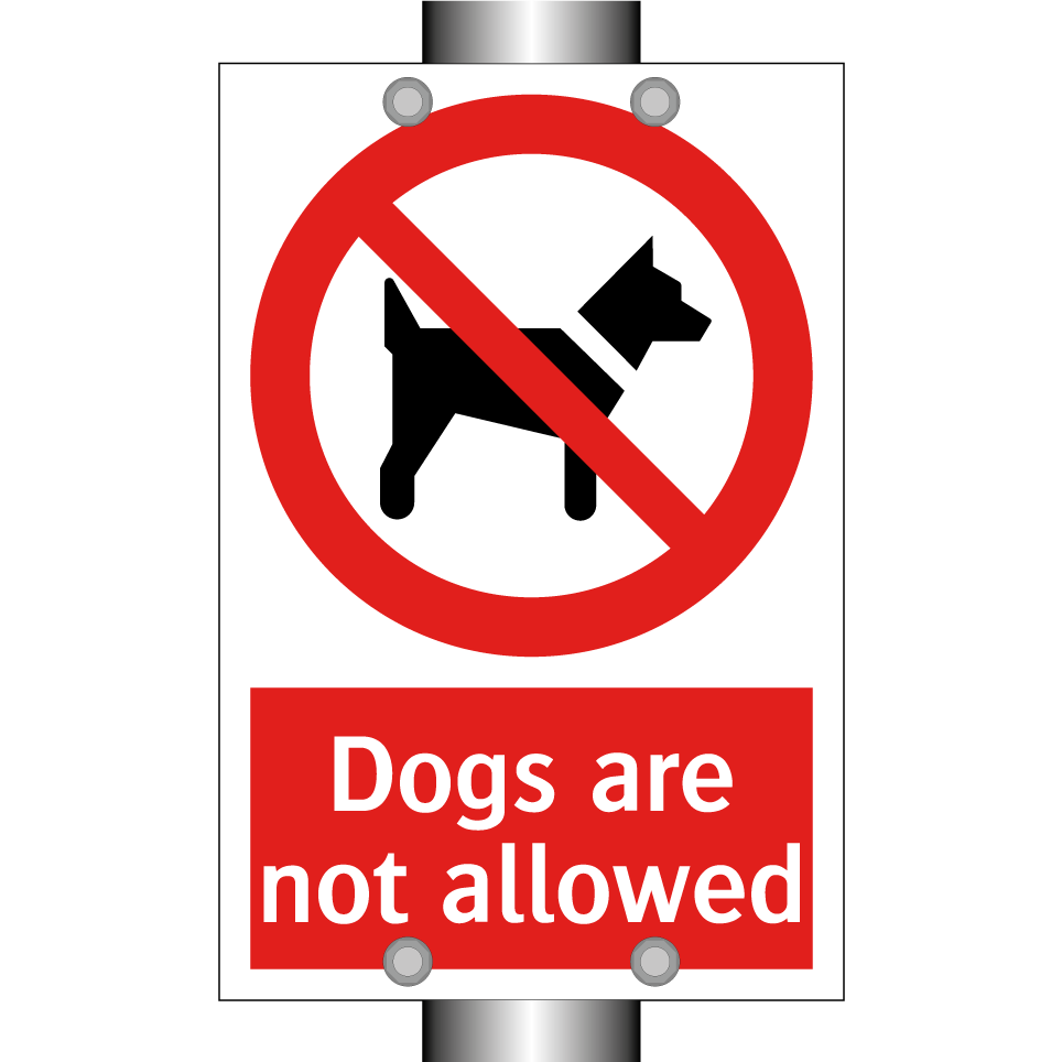 Dogs are not allowed