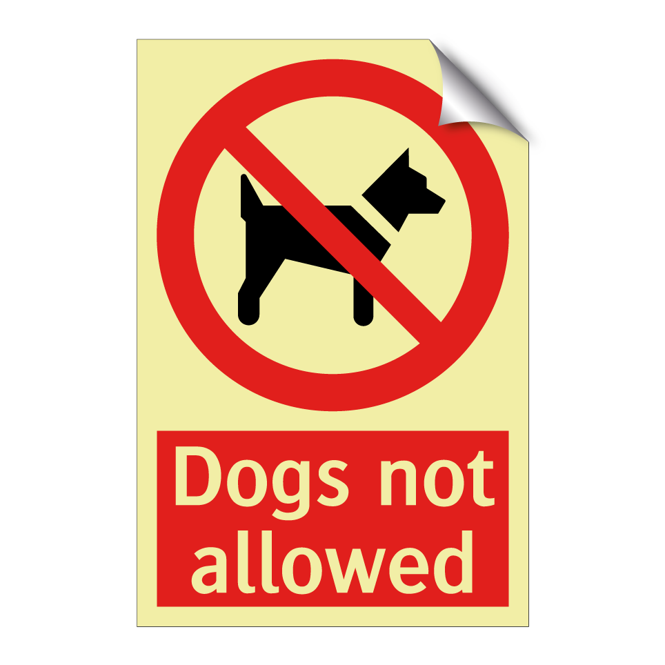Dogs not allowed