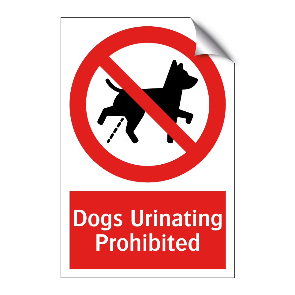 Dogs Urinating Prohibited