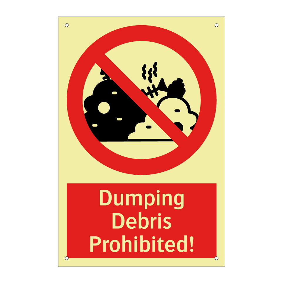 Dumping Debris Prohibited!