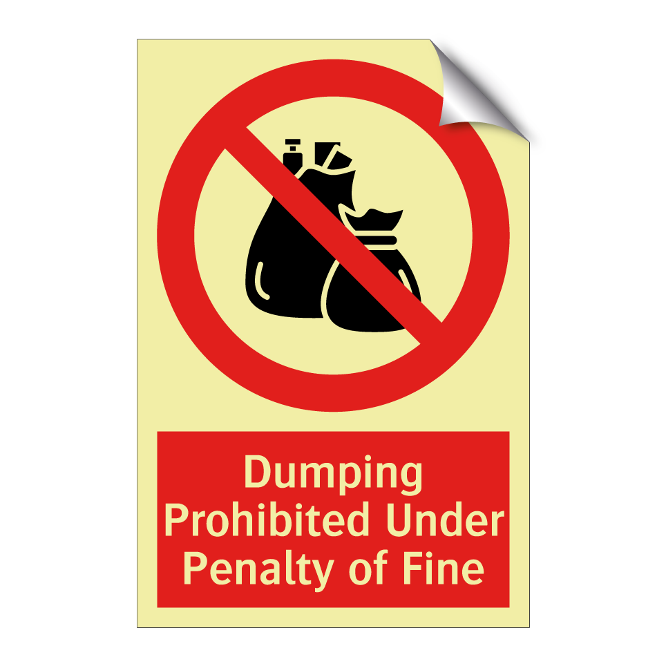 Dumping Prohibited Under Penalty of Fine