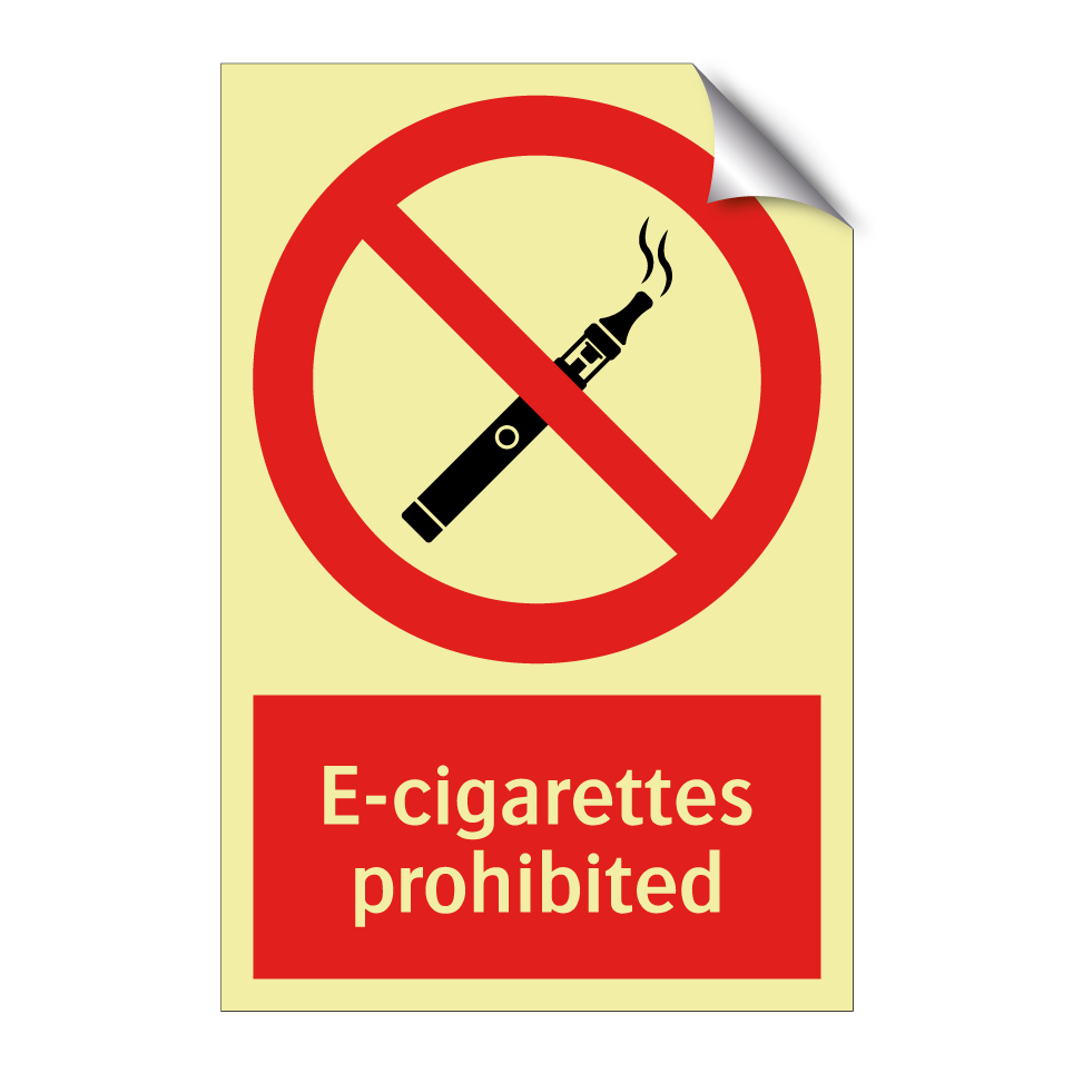 E-cigarettes prohibited