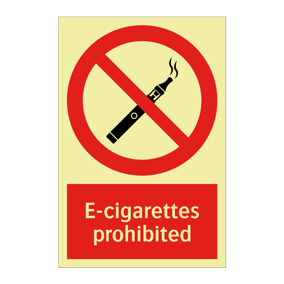 E-cigarettes prohibited