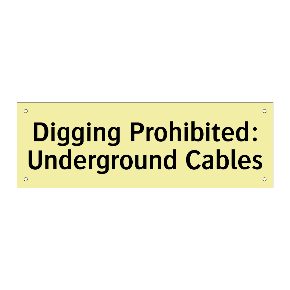 Digging Prohibited: Underground Cables