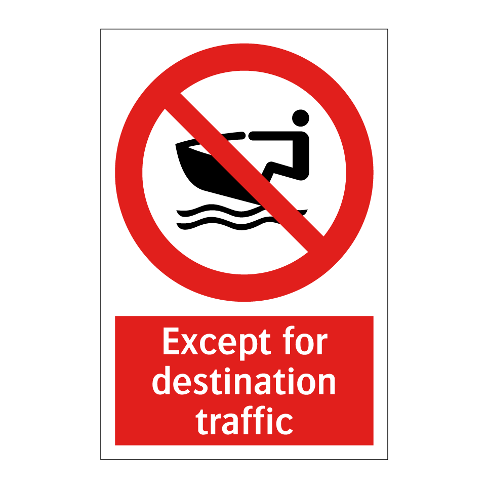 Except for destination traffic