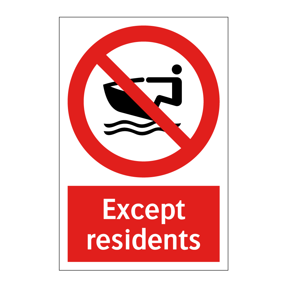 Except residents
