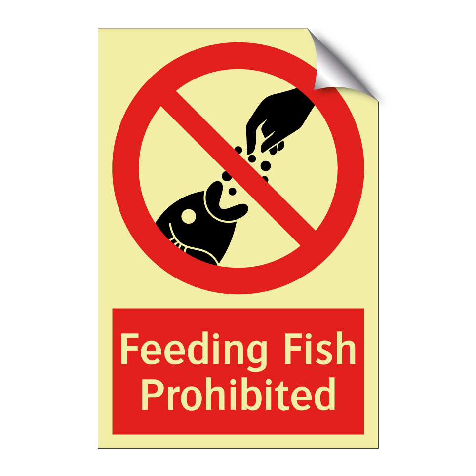 Feeding Fish Prohibited