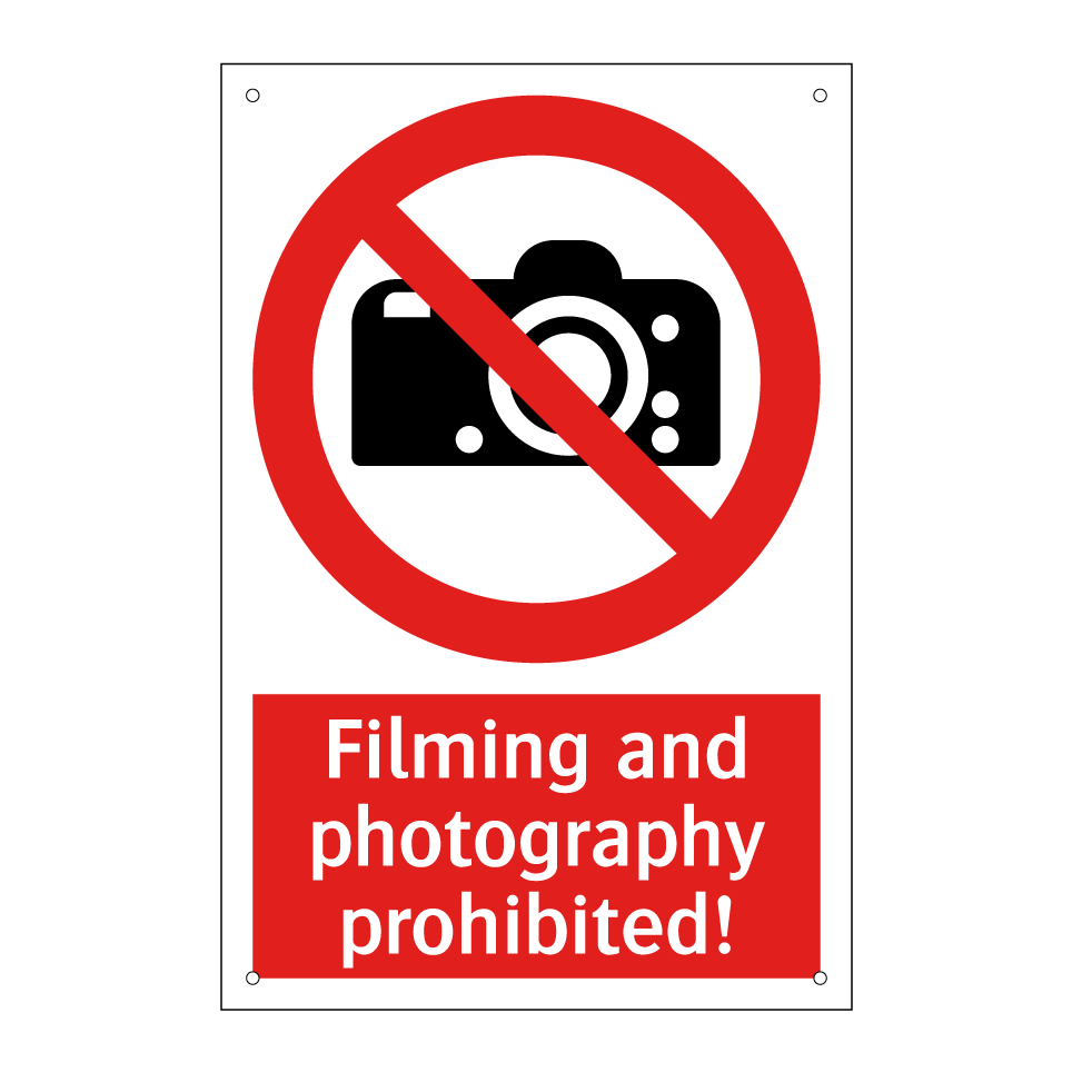 Filming and photography prohibited!