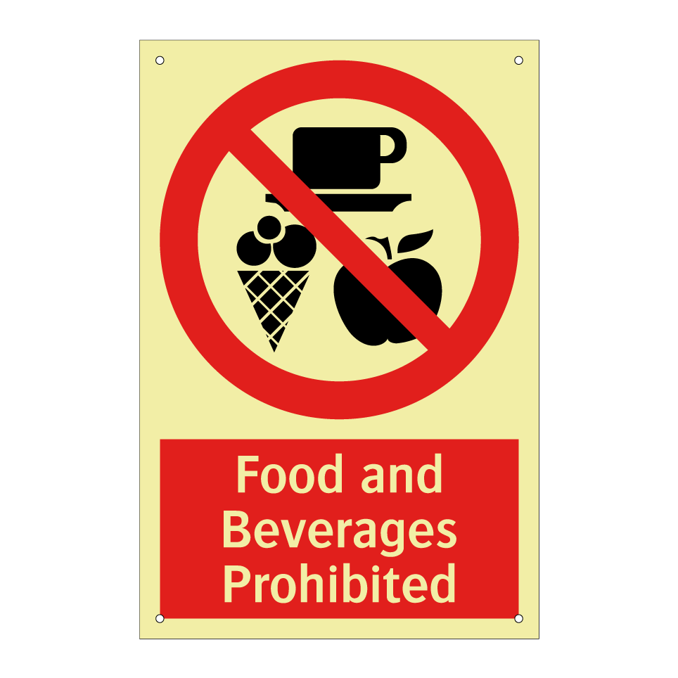 Food and Beverages Prohibited