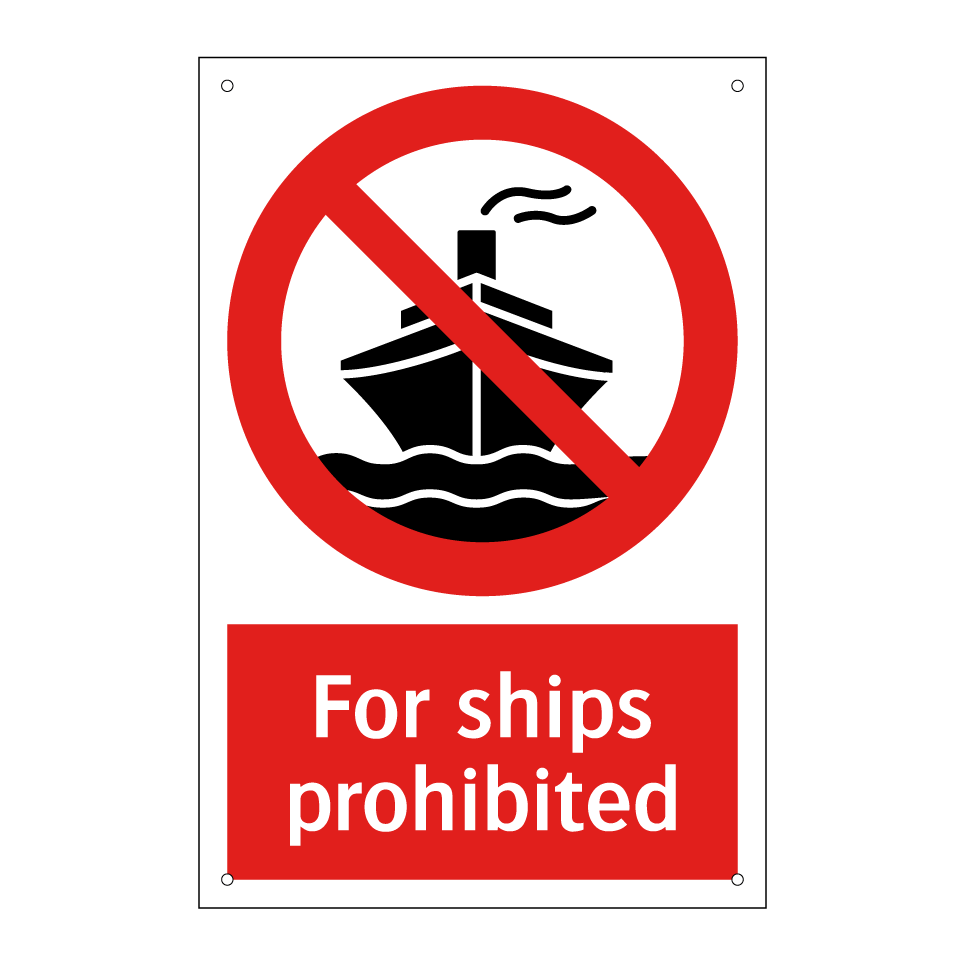 For ships prohibited