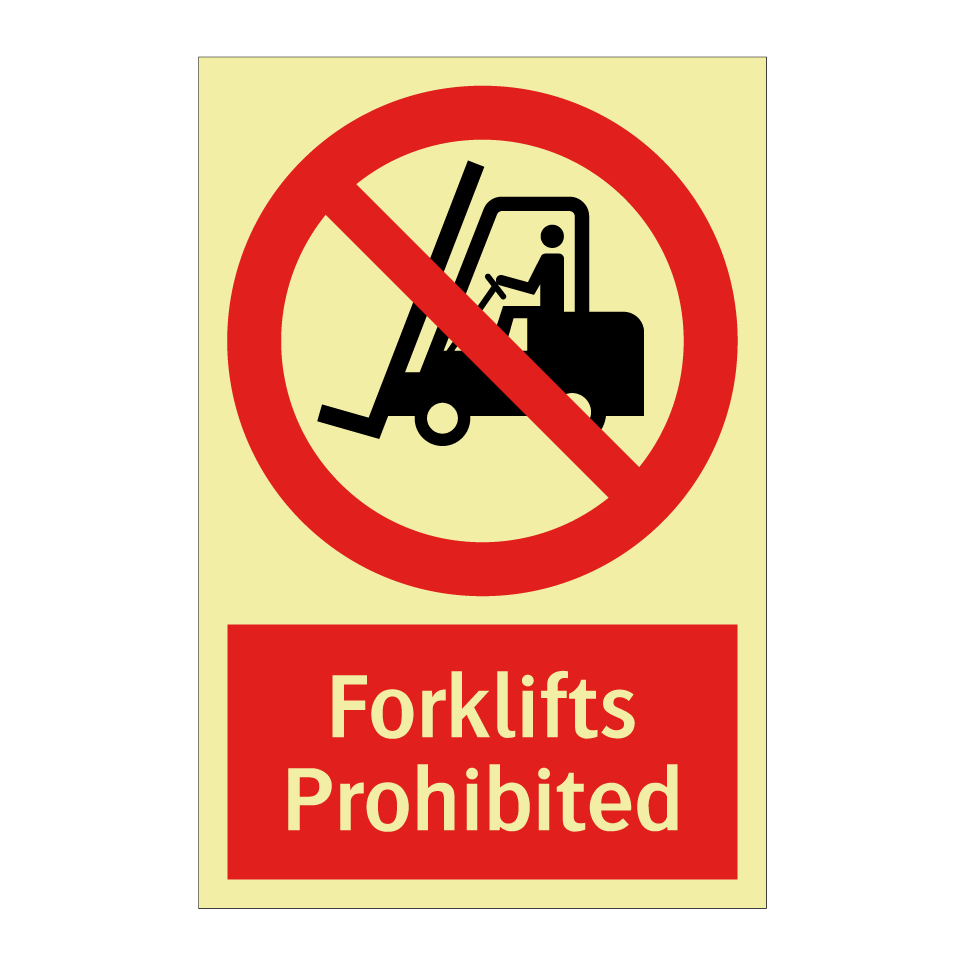 Forklifts Prohibited