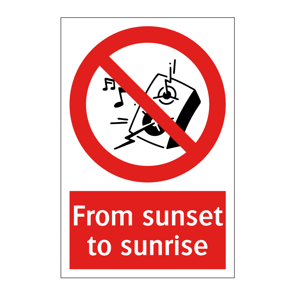 From sunset to sunrise
