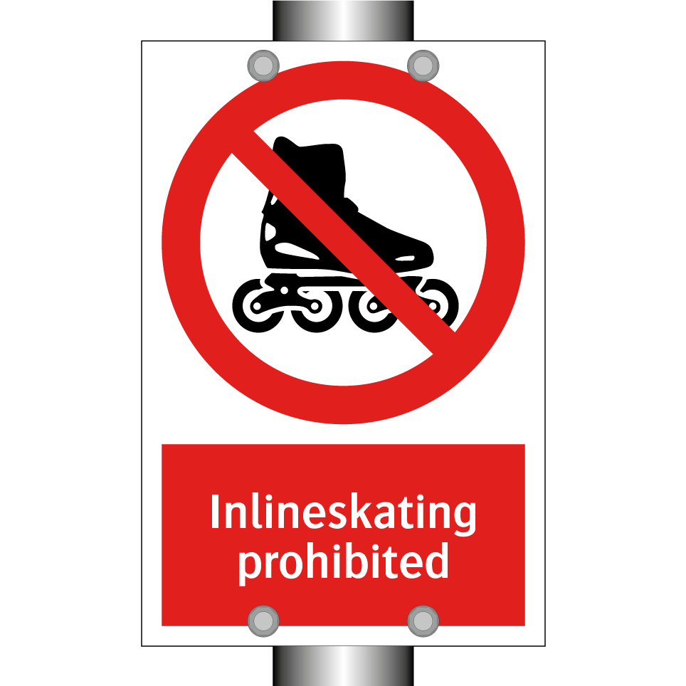 Inlineskating prohibited