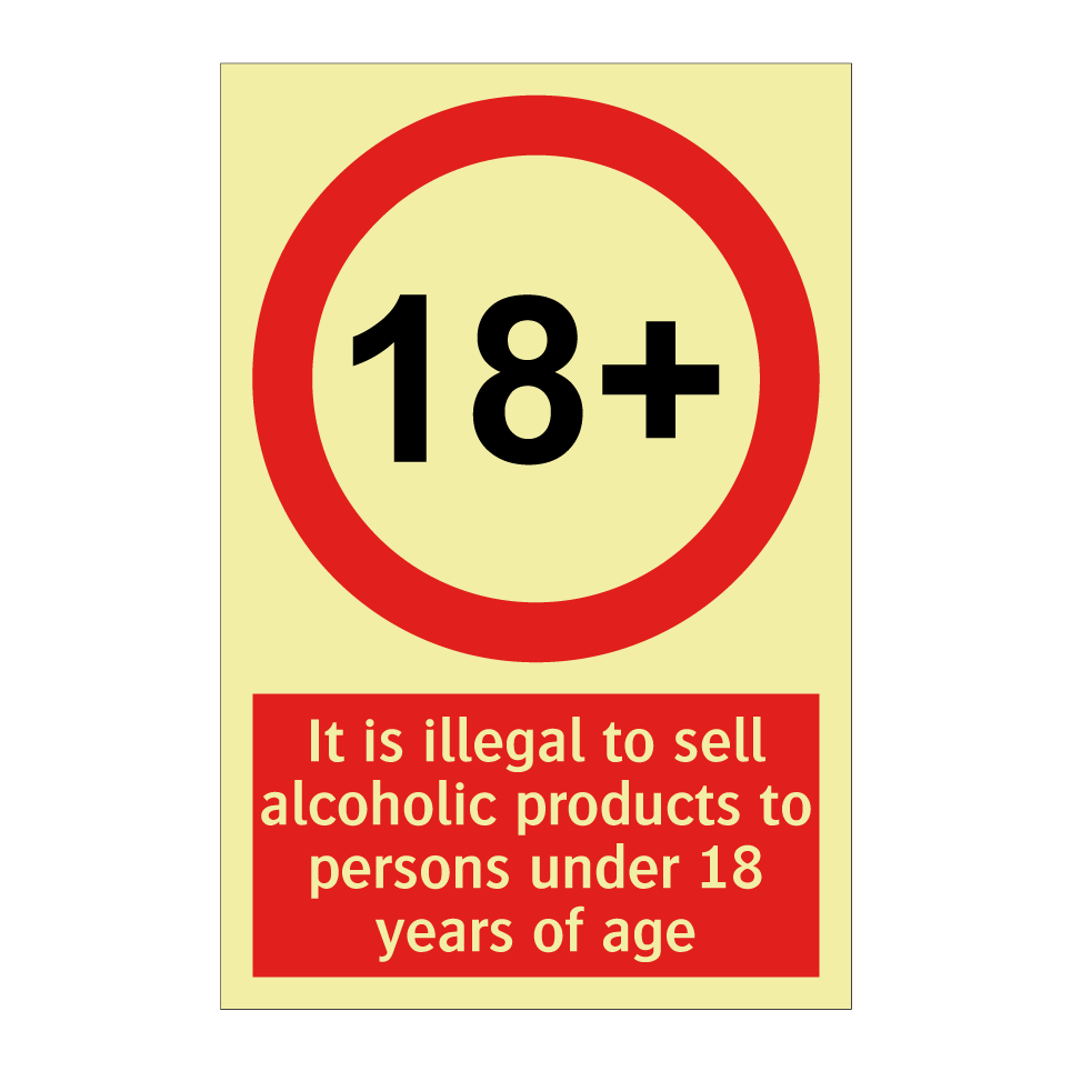 It is illegal to sell alcoholic products to persons under 18 years of age