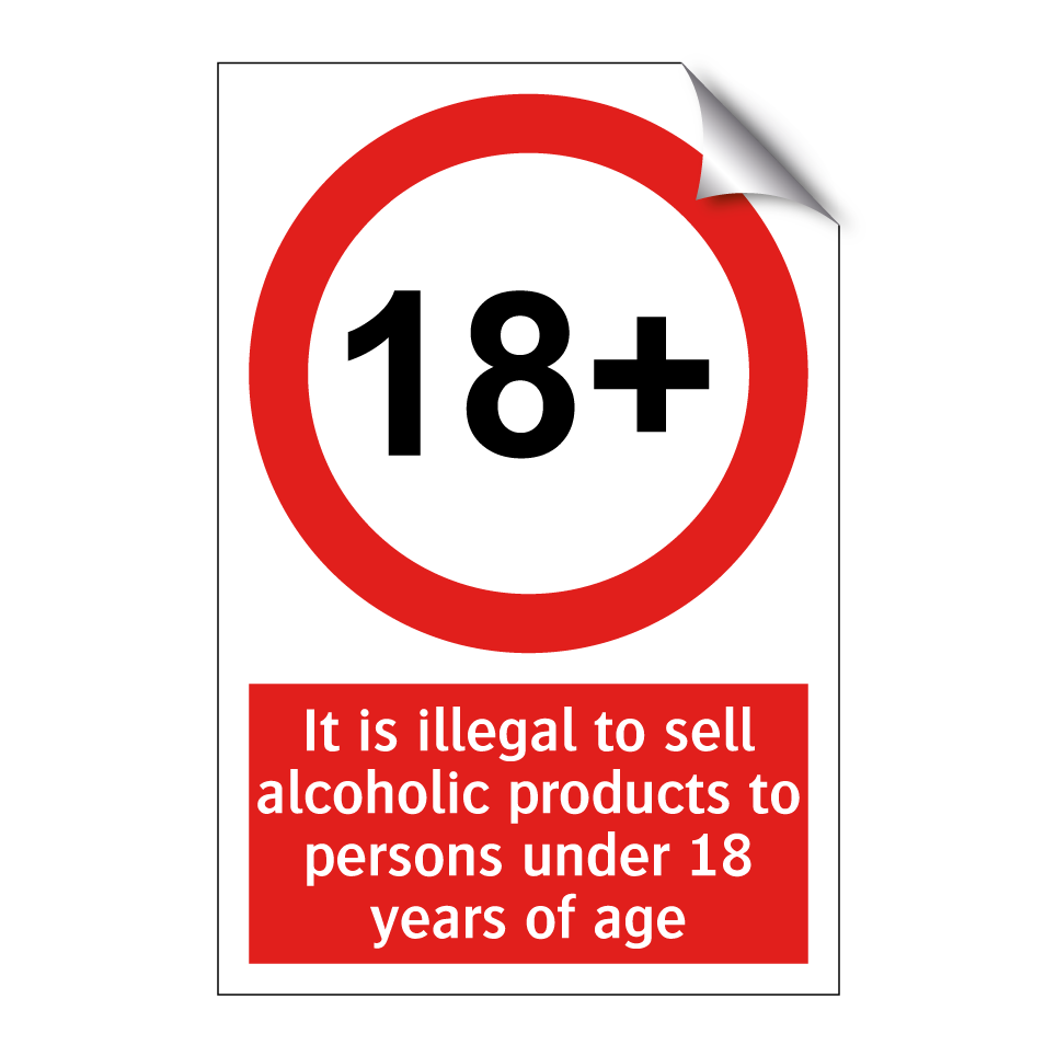It is illegal to sell alcoholic products to persons under 18 years of age