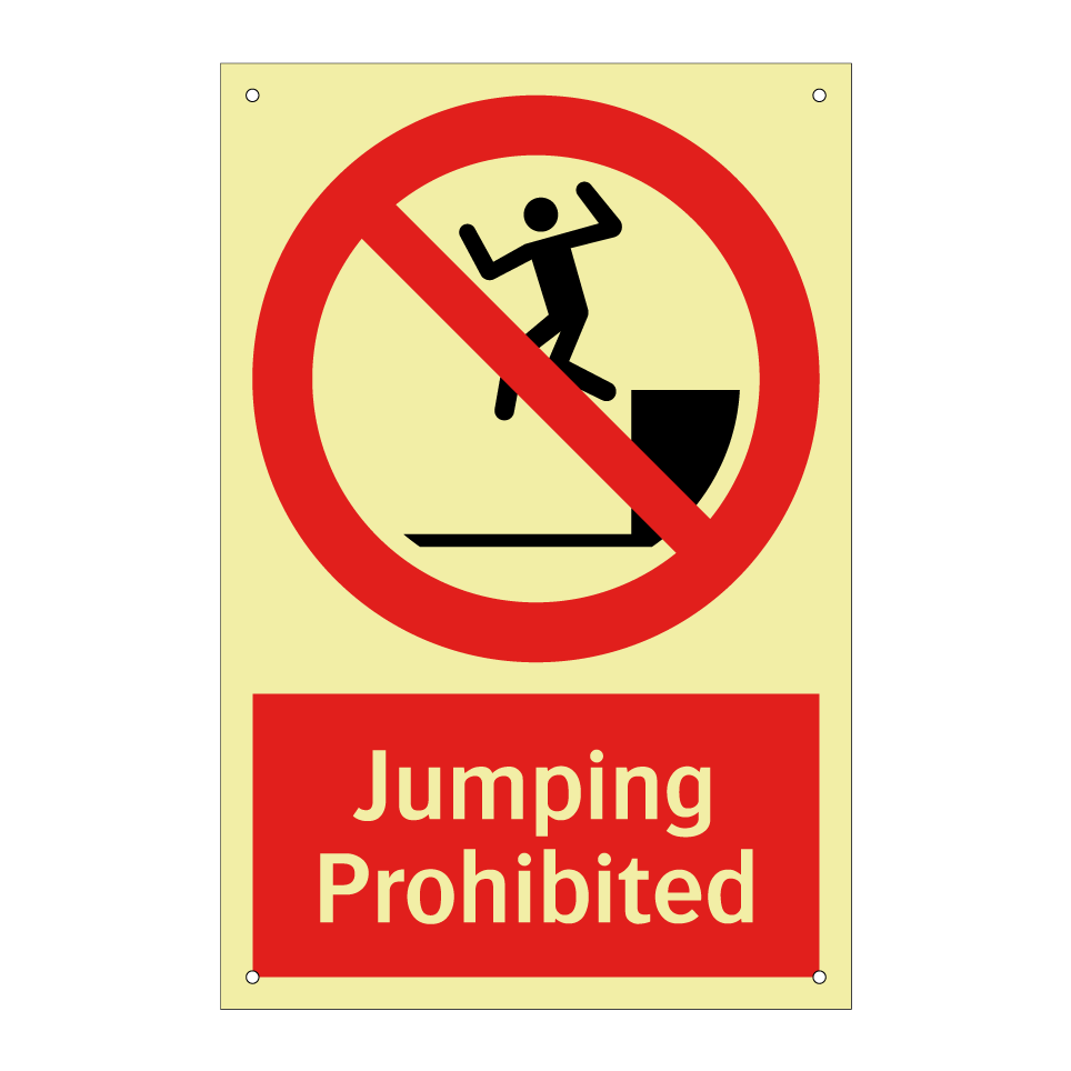 Jumping Prohibited