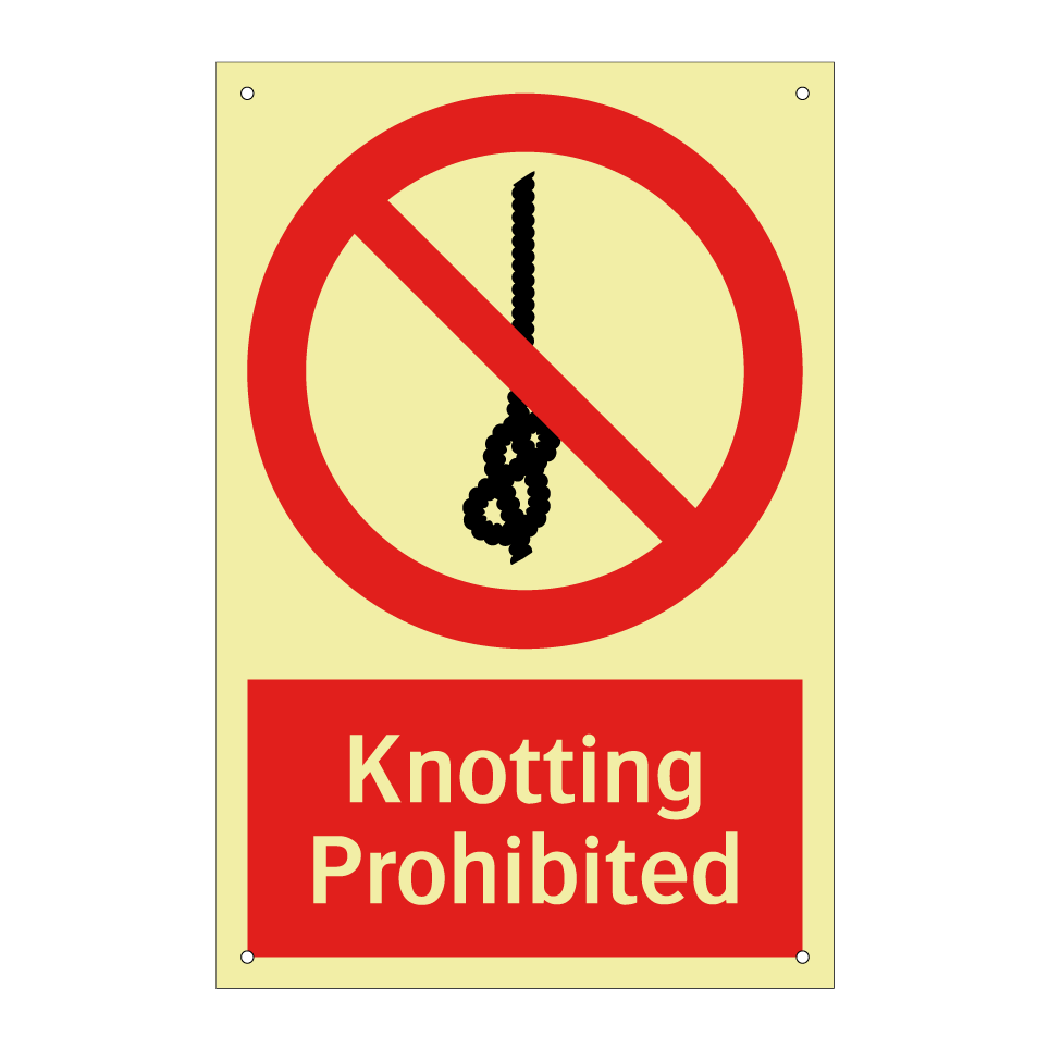 Knotting Prohibited
