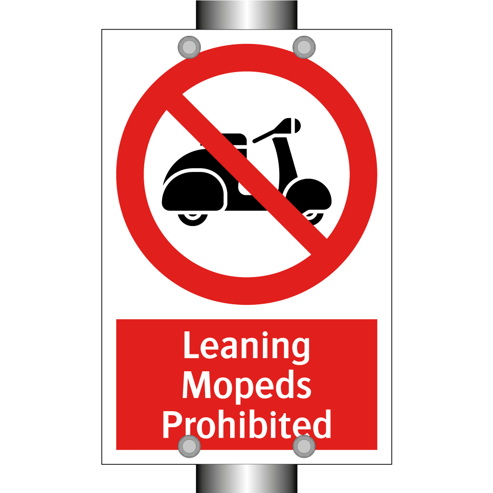 Leaning Mopeds Prohibited