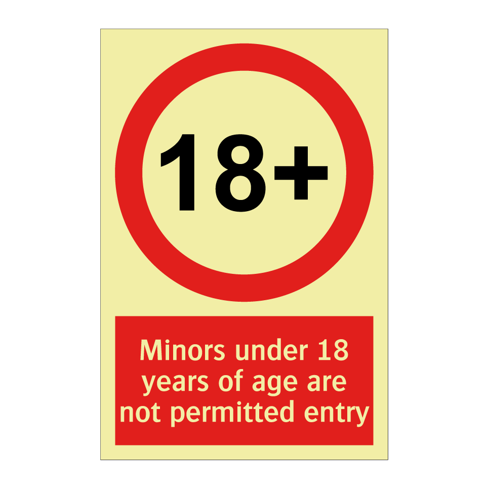 Minors under 18 years of age are not permitted entry