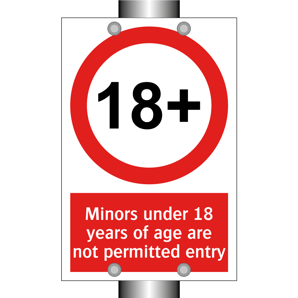 Minors under 18 years of age are not permitted entry
