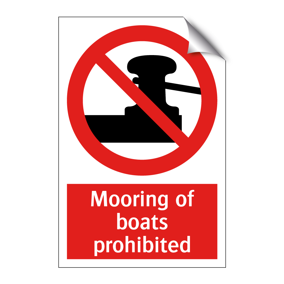Mooring of boats prohibited