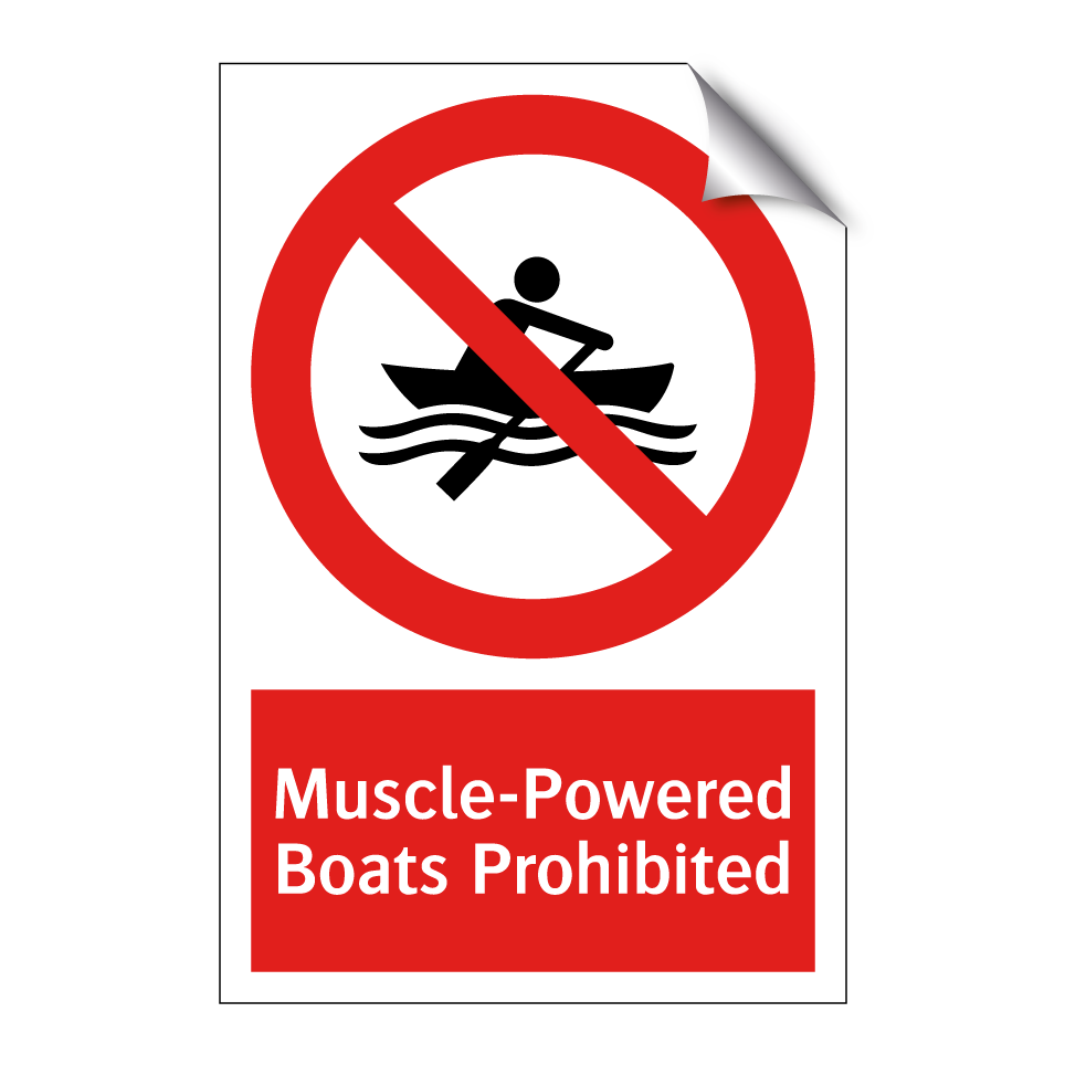 Muscle-Powered Boats Prohibited