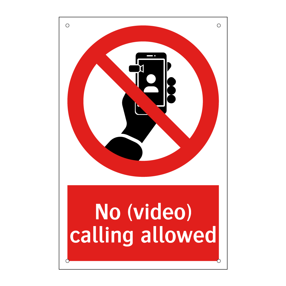 No (video) calling allowed