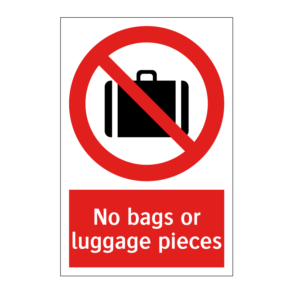 No bags or luggage pieces