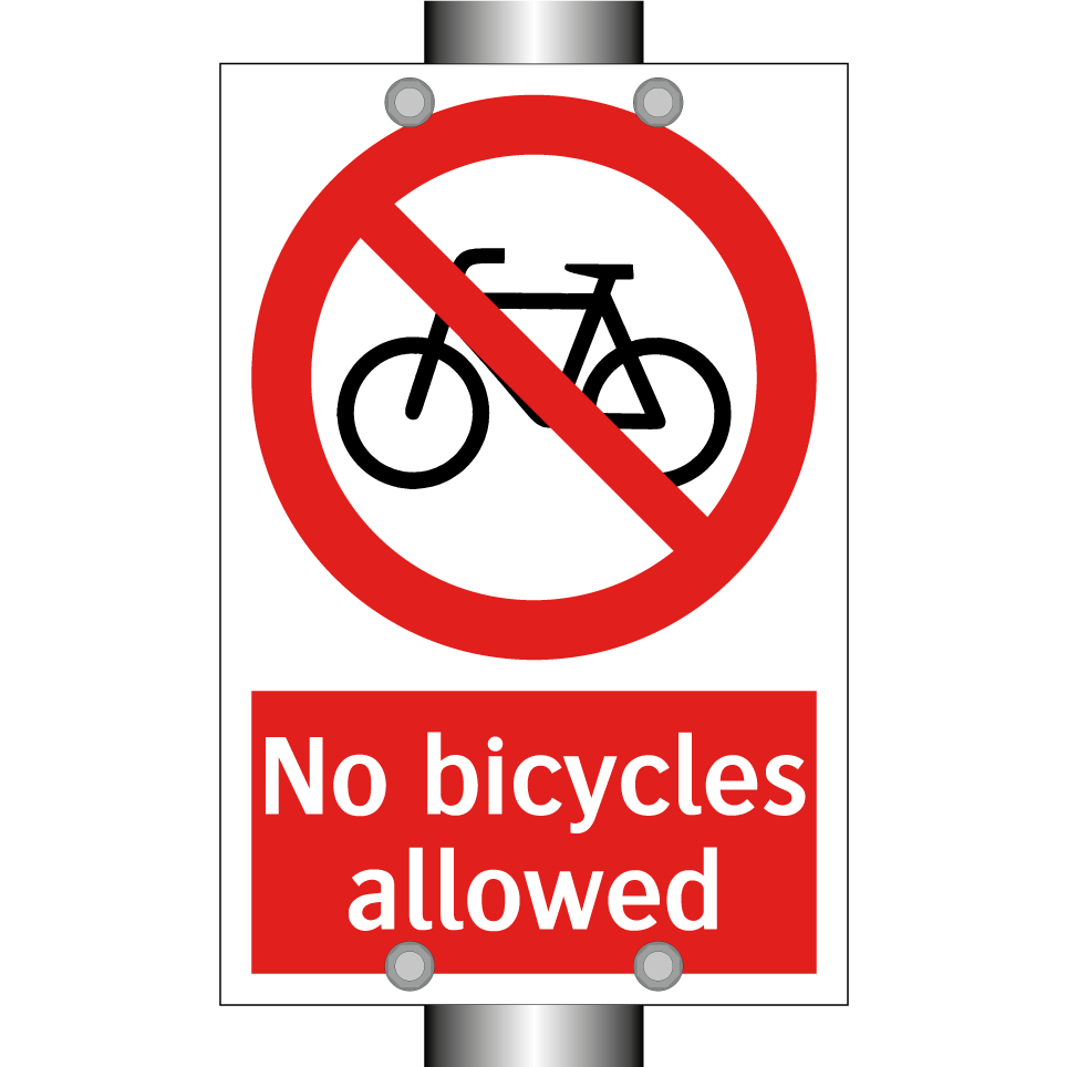 No bicycles allowed