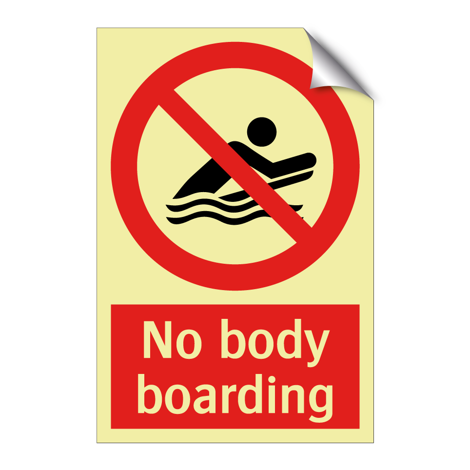 No body boarding