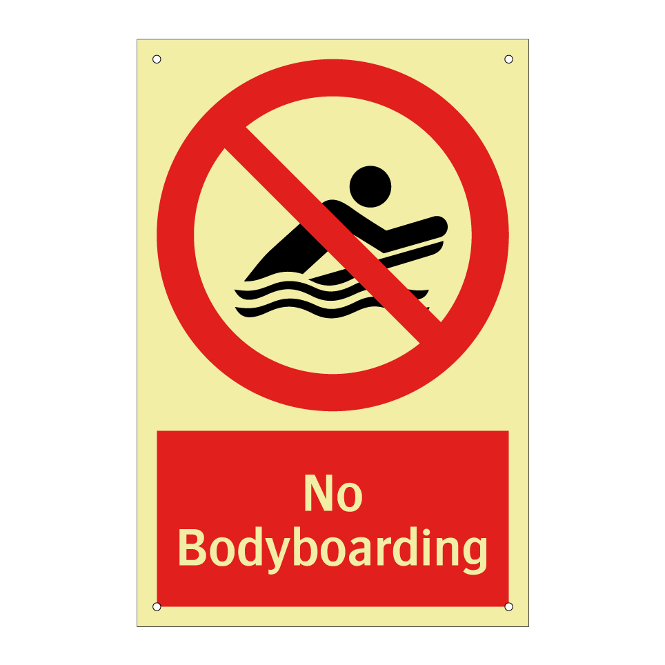 No Bodyboarding