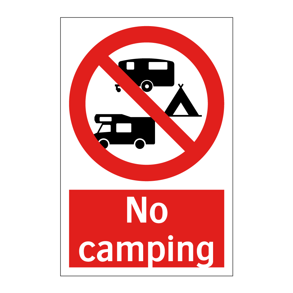 No camping