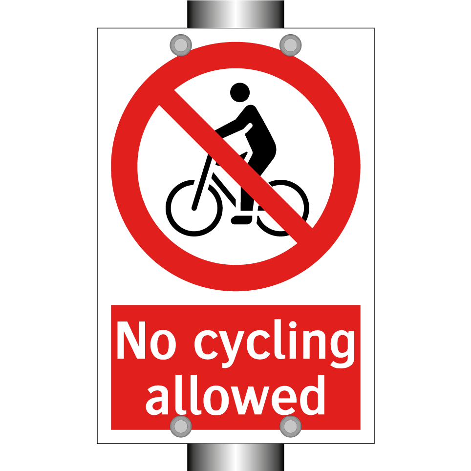 No cycling allowed