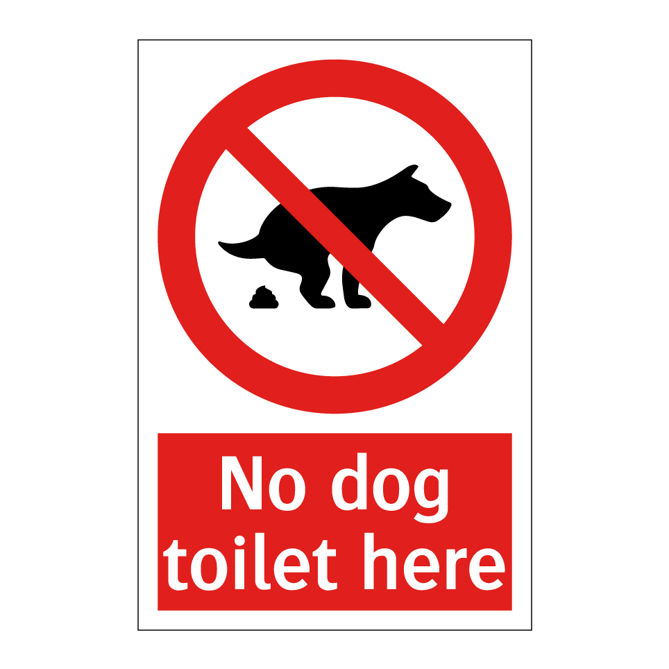 No dog toilet here