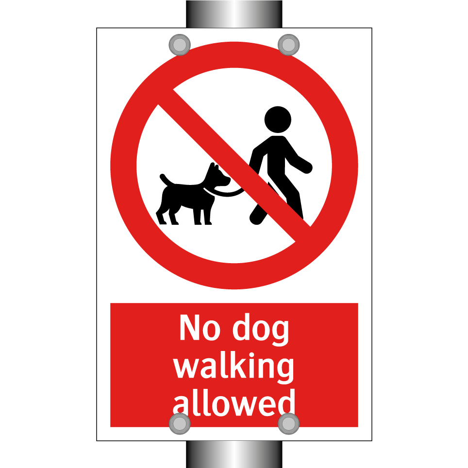 No dog walking allowed