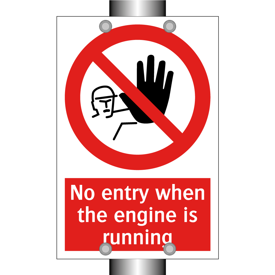 No entry when the engine is running