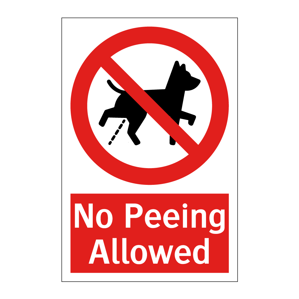 No Peeing Allowed