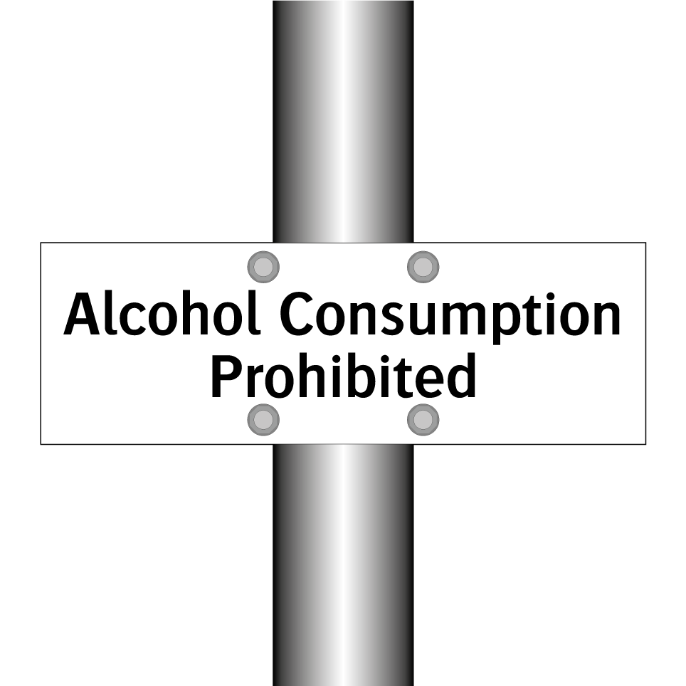Alcohol Consumption Prohibited