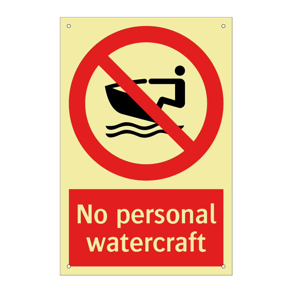 No personal watercraft