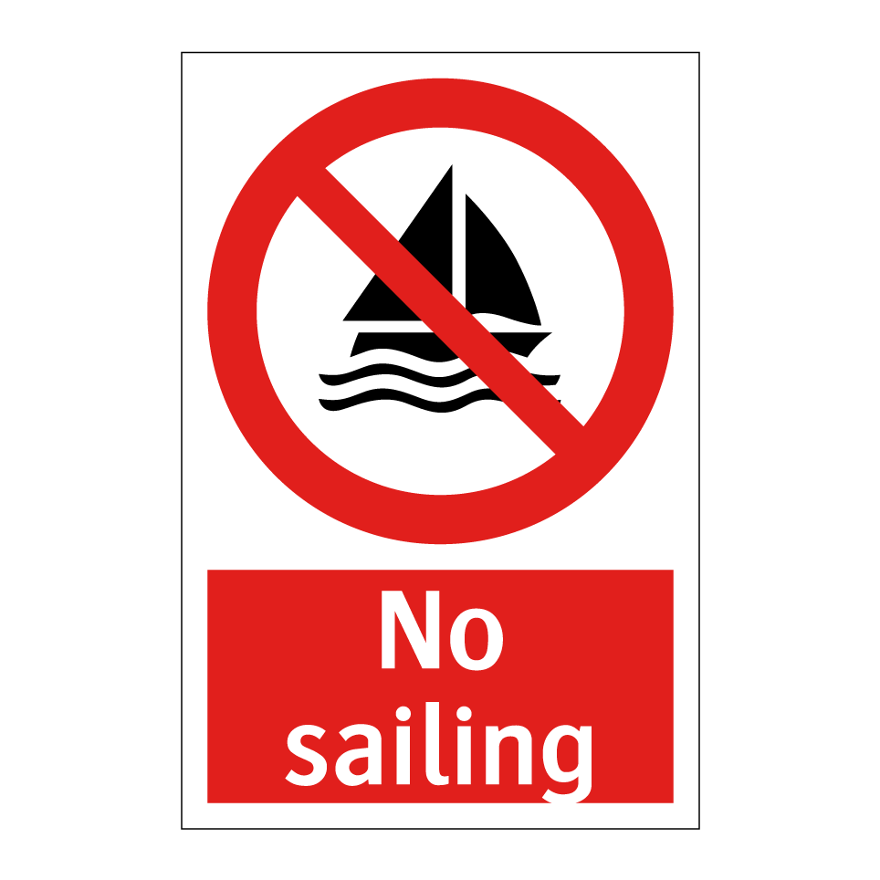 No sailing